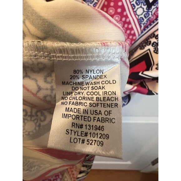 Jude Connally Bree Shift Dress Jude Cloth Zig Zag Berry Size XS 3/4 Sleeves - Picture 5 of 5